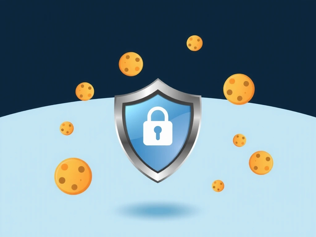 Ilustración de cookies y privacidad de datos