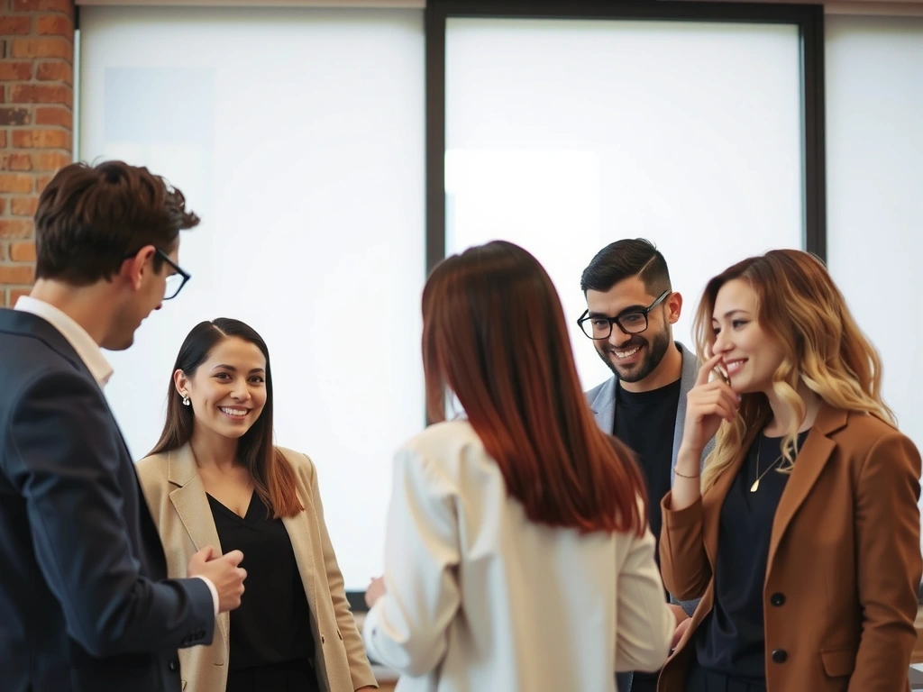 Un grupo diverso de profesionales de la salud colaborando en un ambiente moderno y luminoso, simbolizando confianza y bienestar.